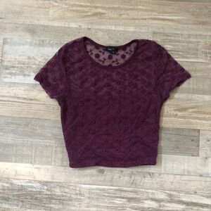 Embroidered crop top